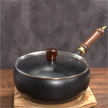 🍳Dit is de laatste dag van de promotie🔥Ongecoate dikke ijzeren pan (🚀55% korting)