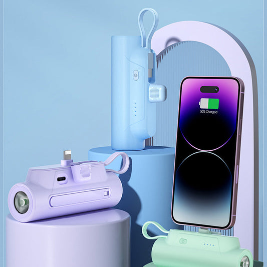 🔥 Uitverkoop met 50% KORTING🔥🔋⚡Multifunctionele draagbare oplader met kabel🔦✨