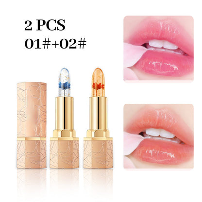 💝Koop 1, krijg 1 gratis! Crystal Flower Temp - Change Jelly Lipstick✨ | Thousand - Color Lip Magic