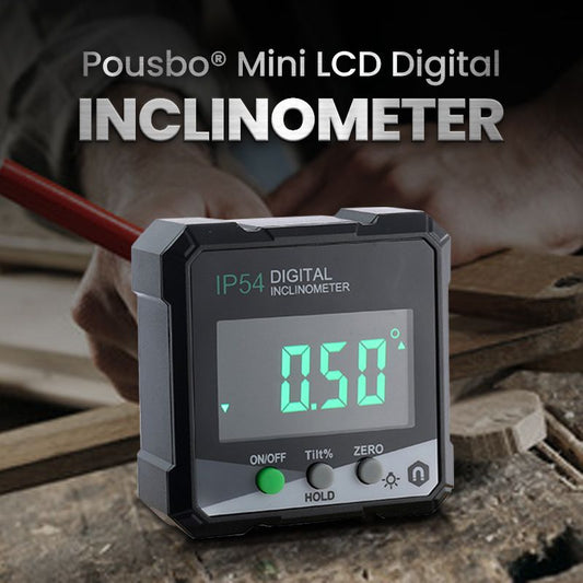 Pousbo® Mini LCD Digitale Hellingshoekmeter